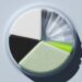 A segmented circular graphic resembling a pie chart in various colors.